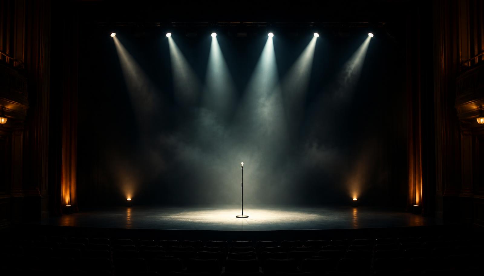 Volle theaterzaal tijdens een live tributeshow